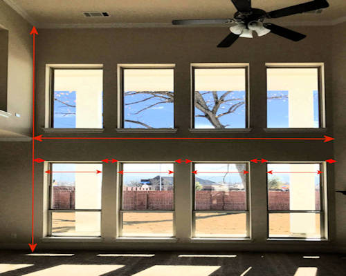 2. Please measure Outside of windows frame